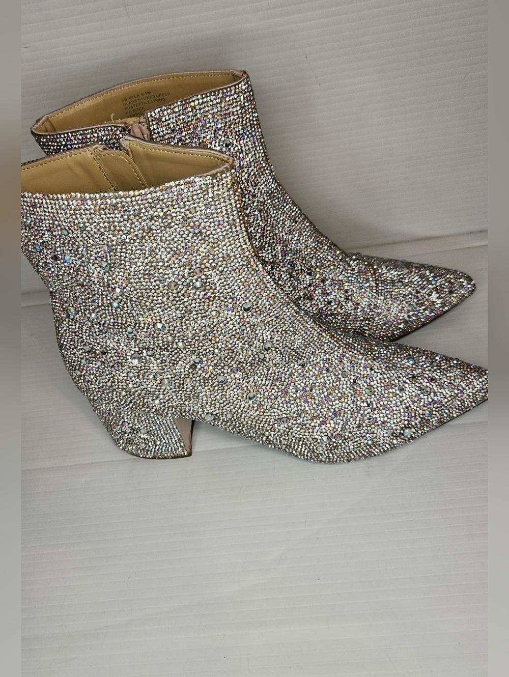 Betsey Johnson Women's Cady Ankle Boot, Rhinestone, 9.6 - Picture 3 of 13